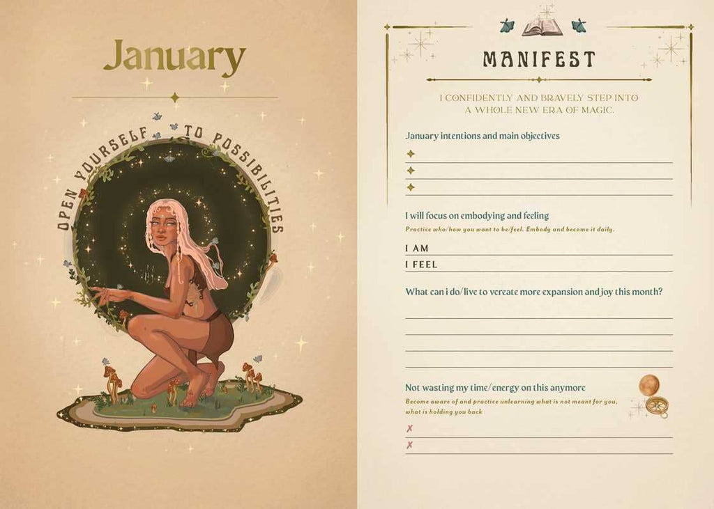 2027 Manifest Your Dreams Planner Calendar by Alexis Rakun