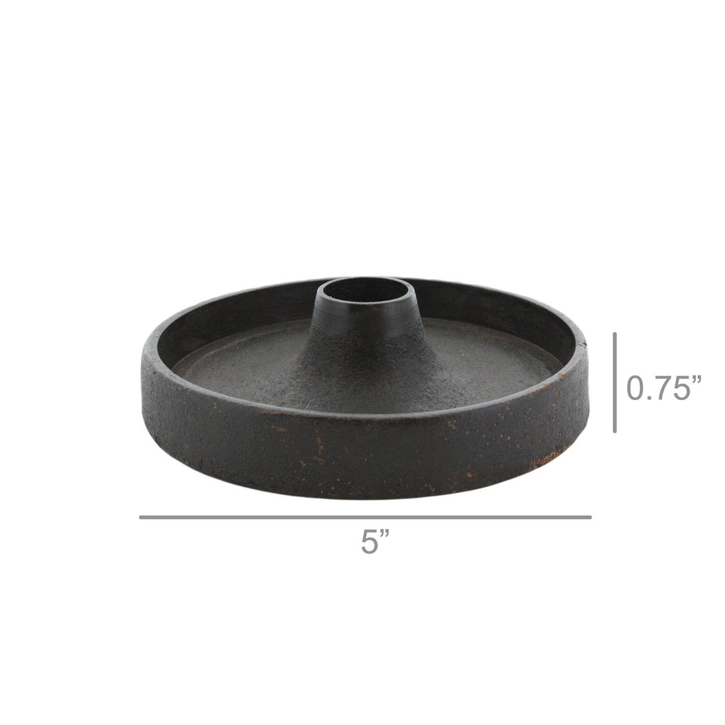 Brooks Cast Iron Taper Candle Holder