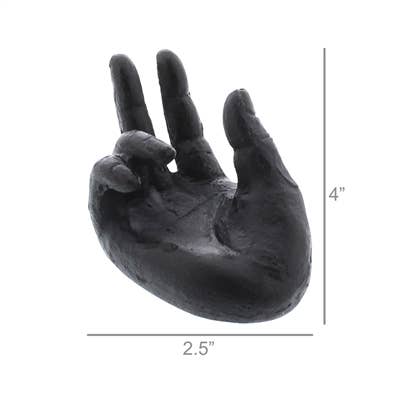 Cast Iron Hand Card Holder
