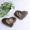 Chocolate Onyx + Calcite Heart Dish