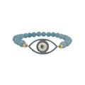 Evil Eye Gemstone Stretch Bracelet