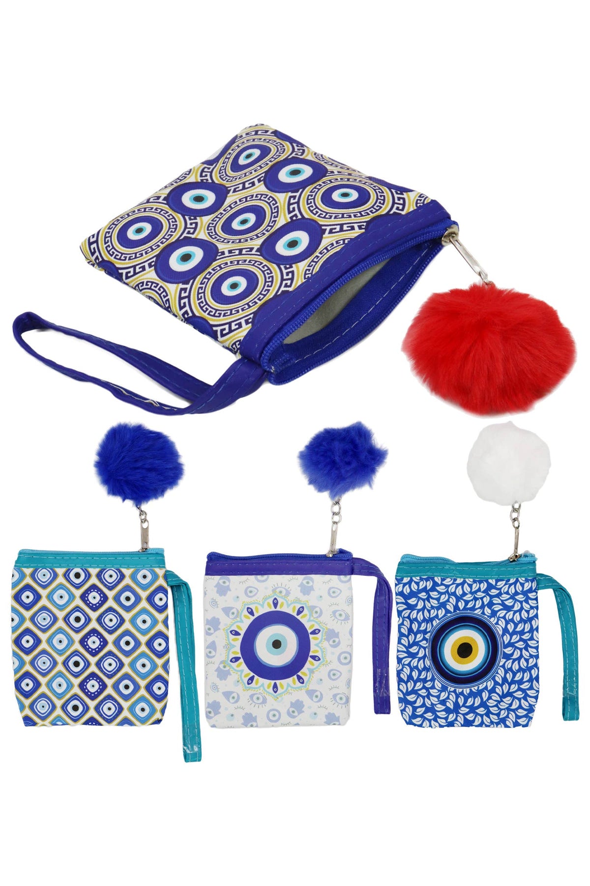 Evil Eye Protection Pouch Wristlet