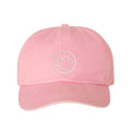 Happy Face Washed Baseball Hat