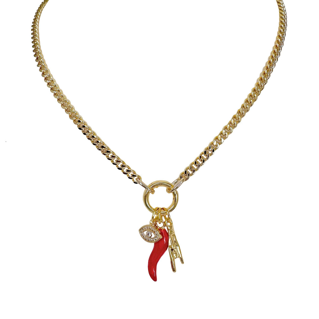 Mariano Italian Horn Protection Necklace