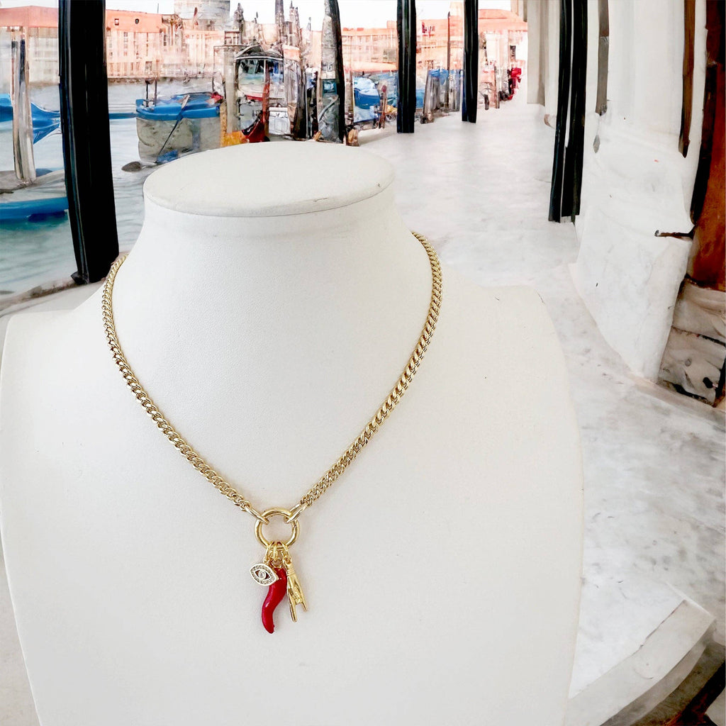 Mariano Italian Horn Protection Necklace