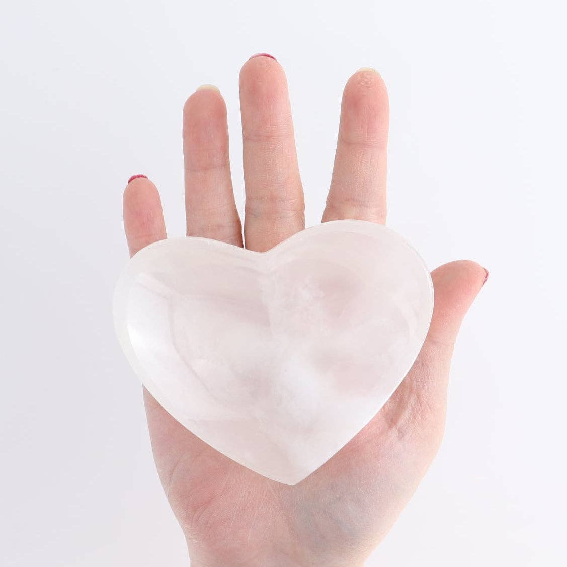 Mexican Onyx + Calcite White Heart Dish
