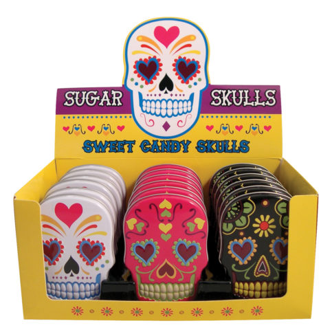 Día de los Muertos Candy Skull Tin